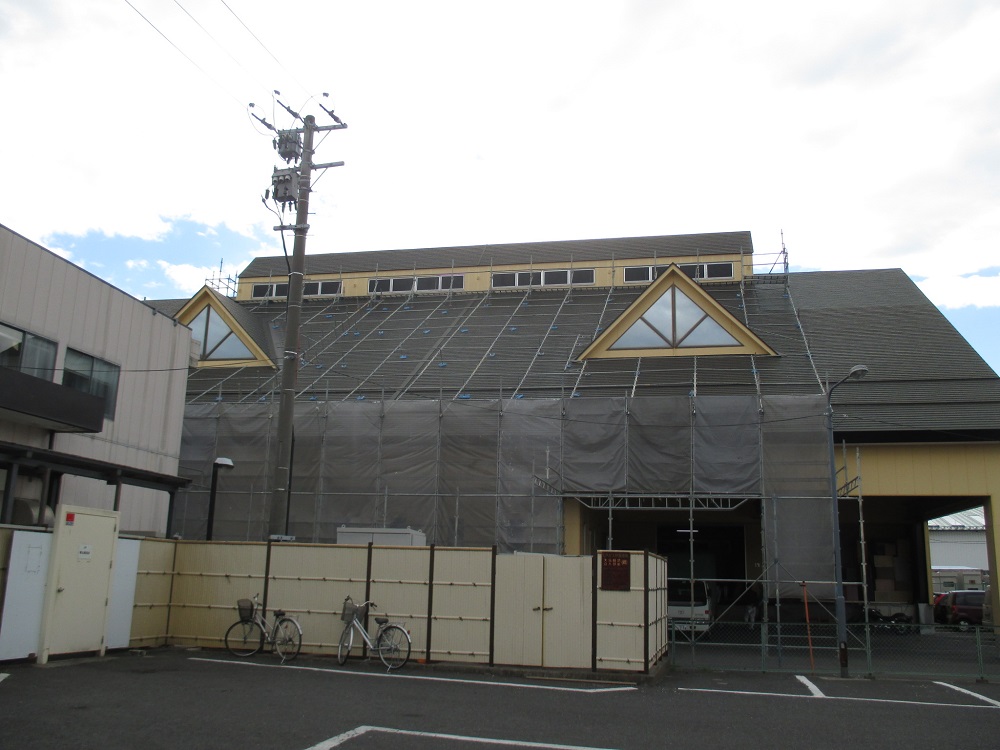 塔屋改修工事
